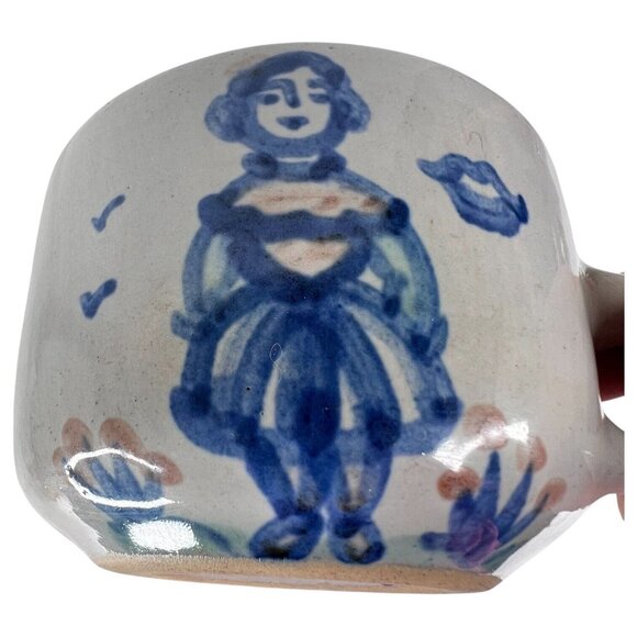 M A Hadley Pottery Farmers Wife Cup THE END Coffee Mug Signed Farm Country Scene - Picture 7 of 7